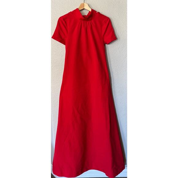 STAUD Ilana Back Bow Maxi Dress Size XS - Picture 12 of 13